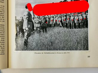 Sammelbilderalbum " Adolf Hitler" komplett, in Schutzumschlag und Umkarton