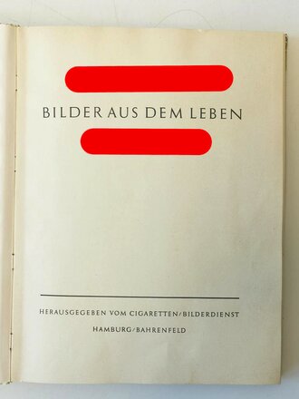 Sammelbilderalbum " Adolf Hitler" komplett, in defektem Schutzumschlag