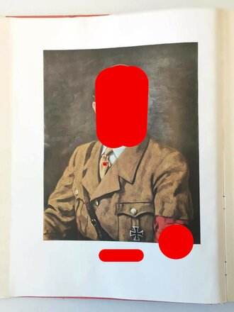 Sammelbilderalbum " Adolf Hitler" komplett, in defektem Schutzumschlag