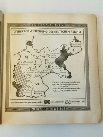 Sammelbilderalbum "Die Reichswehr" - 1933 herausgegeben von Haus Neuerburg Waldorf-Astoria und Eckstein-Halpaus, ca 100 Seiten, komplett