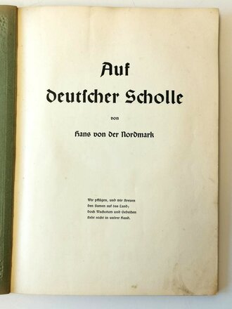 Sammelbilderalbum "Auf Deutscher Scholle" 79 Seiten, guter Zustand, komplett