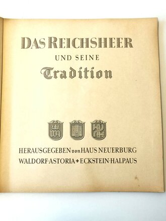 Sammelbilderalbum "Das Reichsheer und seine Tradition"