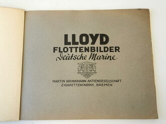 Sammelbilderalbum Lloyd Flottenbilder " Deutsche Marine" komplett