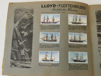 Sammelbilderalbum Lloyd Flottenbilder " Deutsche Marine" komplett