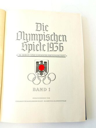 Sammelbilderalbum "Olympia 1936" - Band 1 Die Olympischen Winterspiele Vorschau auf Berlin, 129 Seiten, komplett