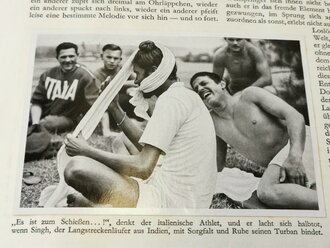 Sammelbilderalbum "Olympia 1936" - Band 2 Die Olympischen Spiele in Berlin und Garmisch Partenkirchen, 129 Seiten, komplett, im Schutzumschlag