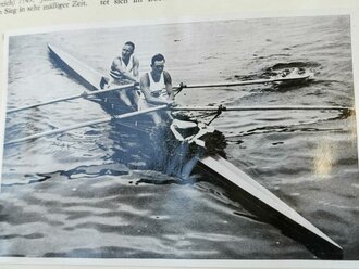 Sammelbilderalbum "Olympia 1936" - Band 2 Die Olympischen Spiele in Berlin und Garmisch Partenkirchen, 129 Seiten, komplett, im Schutzumschlag