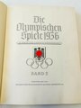 Sammelbilderalbum "Olympia 1936" - Band 2 Die Olympischen Spiele in Berlin und Garmisch Partenkirchen, 129 Seiten, komplett, im Schutzumschlag