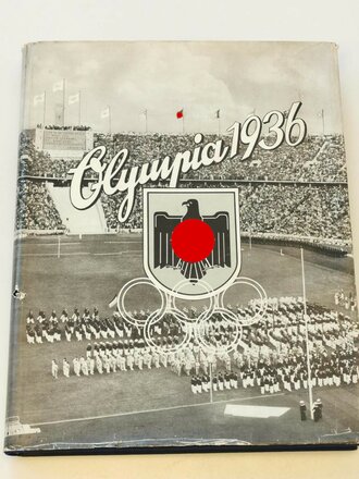 Sammelbilderalbum "Olympia 1936" - Band 2 Die Olympischen Spiele in Berlin und Garmisch Partenkirchen, 129 Seiten, leer, ohnen Sammelbilder,  im Schutzumschlag