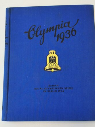 Sammelbilderalbum "Olympia 1936" - Band 2 Die Olympischen Spiele in Berlin und Garmisch Partenkirchen, 129 Seiten, komplett, im Schutzumschlag