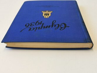 Sammelbilderalbum "Olympia 1936" - Band 2 Die Olympischen Spiele in Berlin und Garmisch Partenkirchen, 129 Seiten, komplett, im Schutzumschlag