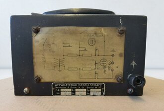 Hochspannungs Prüfgerät für 500V datiert 1942. Originallack, Funktion  nicht geprüft