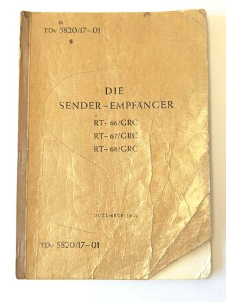 Bundeswehr "TDv 5820/17-01 Die Sender-Empänger...