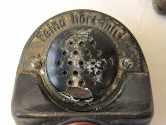 Handmikrofon Wehrmacht mit lose beiliegendem Stecker. Guter Bodenfund ?