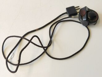 Handmikrofon Wehrmacht mit dreipoligem Stecker, Kabel...