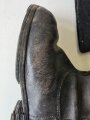 Deutsche Reichsbahn, Paar schwarze Winterstiefel Filz/Leder, Sohlenlänge 29cm, ungereinigtes Paar, Alter ?