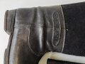 Deutsche Reichsbahn, Paar schwarze Winterstiefel Filz/Leder, Sohlenlänge 29cm, ungereinigtes Paar, Alter ?