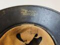 Stahlhelm Luftschutz , Originallack und Abzeichen, ungereinigtes Stück