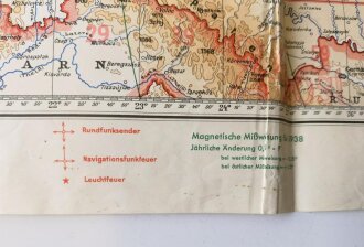 Luft Navigationskarte in Mercatorprojektion, gebraucht