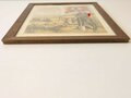 Gedenkblatt Reichsarbeitsdienst, Original gerahmt, Maße des Rahmens 37 x 49cm