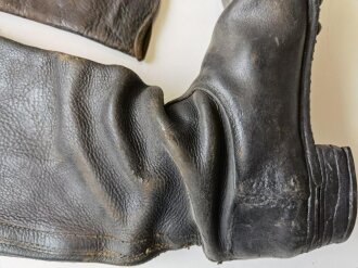 Paar benagelte Stiefel für Mannschaften aus der Zeit des 1. Weltkrieg ? Ungereinigtes Paar, Sohlenlänge 31cm