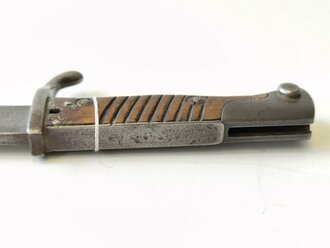 1.Weltkrieg, Seitengwehr M98/05 mit preussischer Abnahme von 1915, Scheide fehlt