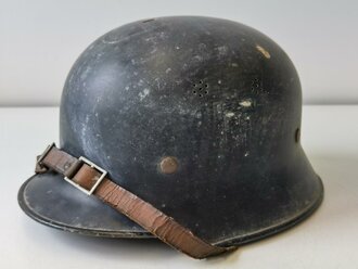 Feuerwehr III.Reich, Leichtmetallhelm, Originallack, ungereinigtes Stück