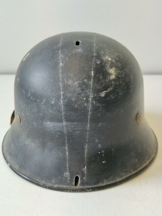 Feuerwehr III.Reich, Leichtmetallhelm, Originallack, ungereinigtes Stück