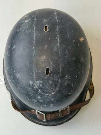 Feuerwehr III.Reich, Leichtmetallhelm, Originallack, ungereinigtes Stück