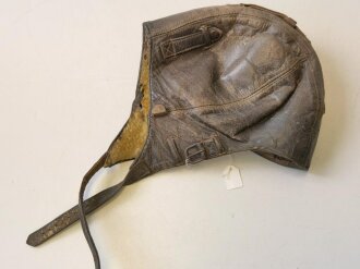 Luftwaffe Kopfhaube Leder , Variante ohne Elektrik