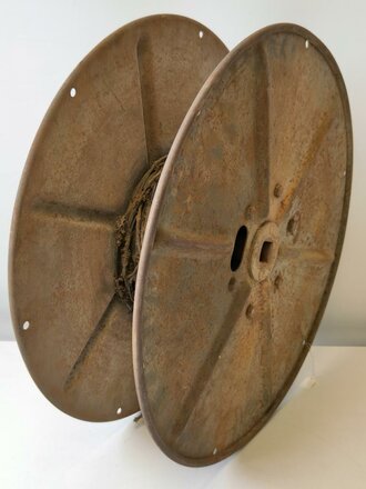 U.S. most likely WWII, large cable reel. Uncleaned,...