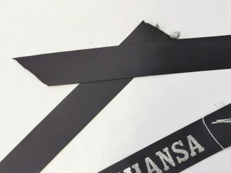 Mützenband " Lufthansa" Alter unbekannt, Gesamtlänge 115cm