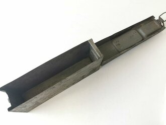 1.Weltkrieg Gurtkasten für MG08 08/15, feldgrauer Originallack, grob gereinigtes Stück