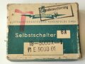 Luftwaffe Selbstschalter zur Sicherung der elektrischen Bordanlage gegen Überlastung und Kurzschluß. FL E 5000 01, ungebrauchtes Stück in der originalen Verpackung