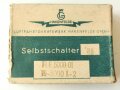 Luftwaffe Selbstschalter zur Sicherung der elektrischen Bordanlage gegen Überlastung und Kurzschluß. FL E 5000 01, ungebrauchtes Stück in der originalen Verpackung