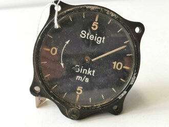 Luftwaffe Variometer Fl 22370, datiert 1936. Zeiger lose,...