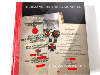 "Hermann Historica 65. Auktion" - Deutsche Zeitgeschichte ab 1919, ca. 704 Seiten, gebraucht, DIN A5