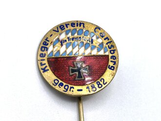 Mitgliedsabzeichen Krieger Verein Carlsberg ( bayern ( Durchmesser 22mm