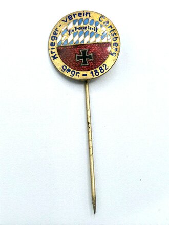 Mitgliedsabzeichen Krieger Verein Carlsberg ( bayern ( Durchmesser 22mm