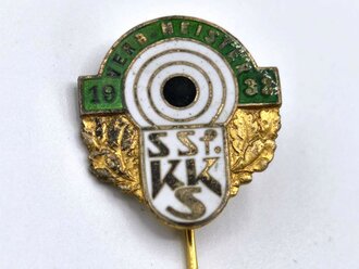 Deutsches Kartell für Jagd- und Sportschießen ( KKS ) Abzeichen für Verbandsmeister in gold 1933