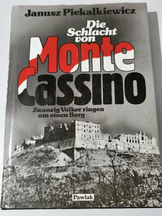 "Die Schlacht von Monte Cassino - Zwanzig Völker ringen um einen Berg", 288 Seiten, gebraucht, über DIN A5