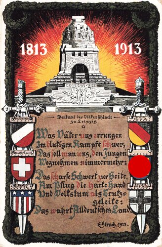 Ansichtskarte "Denkmal der Völkerschlacht zu Leipzig"