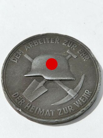 Westwall, nicht tragbare Medaille der Firma Holzmann Freiburg 1938, Durchmesser 36mm