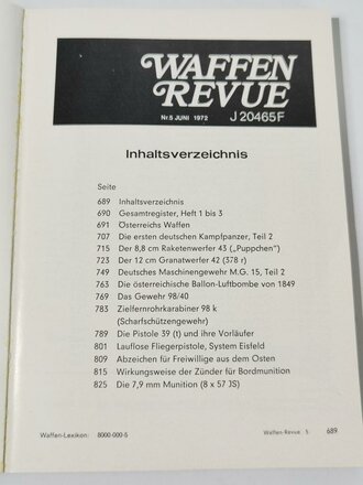 Waffen Revue Nr. 5, Österreichs Waffen, gebraucht, 250 Seiten