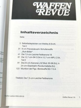 Waffen Revue Nr. 118, Die Selbstladepistolen von Webley...