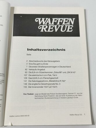 Waffen Revue Nr. 123, Die ersten Straßenpanzerwagen...