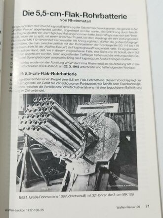 Waffen Revue Nr. 109, Salvenmaschinenkanone "Waffe 2", gebraucht, 160 Seiten