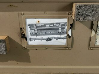 Transportkasten zum Entfernungsmesser 36 der Wehrmacht, original lackiertes Stück