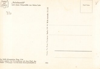 Künstler Ansichtskarte " Arbeitsmaid"...