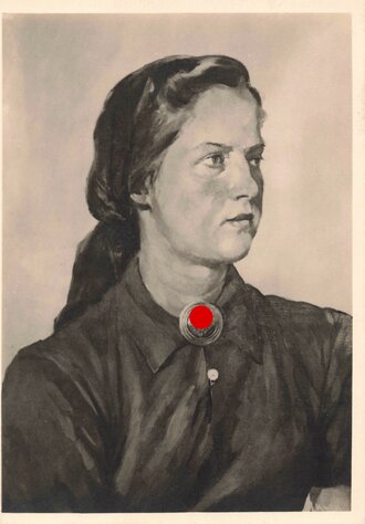 Künstler Ansichtskarte " Kameradschaftsälteste im RAD" Weiblicher Reichsarbeitsdienst